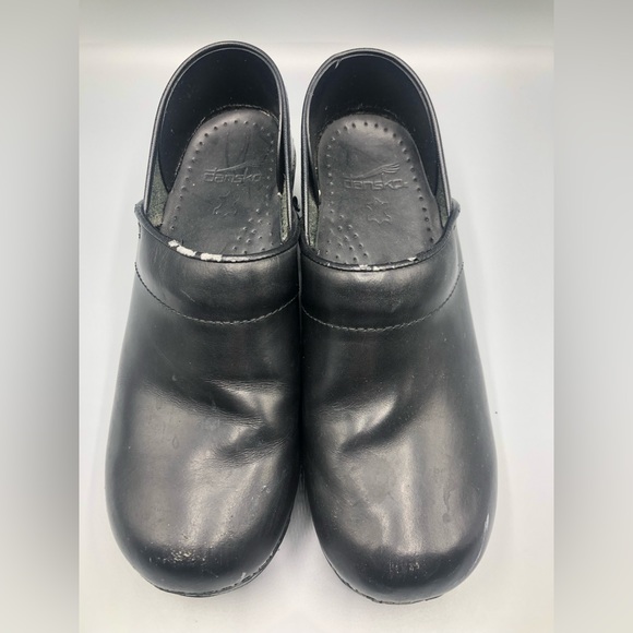 Dansko Professional Classic Black Leather Clog Nursing Size 38 US size 7.5 8 - Picture 9 of 14